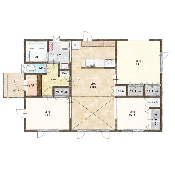 detached 鶴居西7丁目58番8