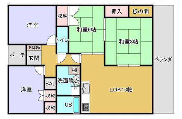 apartment 南町1丁目3-20 琴弾マンション 303