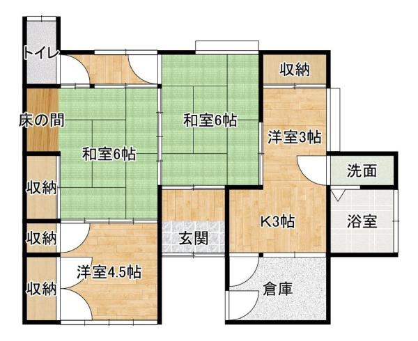 detached 中間市深坂１丁目 周辺