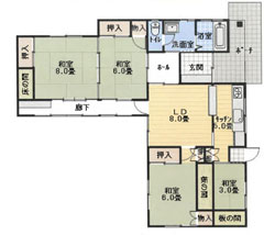 detached 埼玉県比企郡川島町鳥羽井