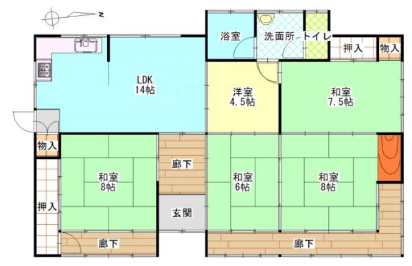 detached 岡山県久米郡久米南町北庄